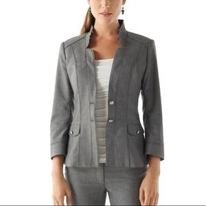 White House Black Market Gray Blazer. Size 8. Pre Owned Excellent Condition.